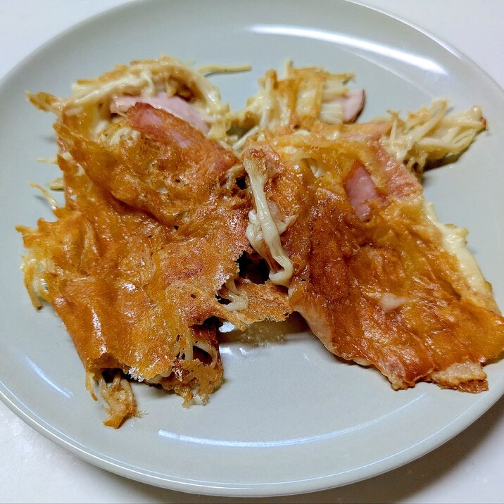 ビールが進む、エノキのチーズ焼き